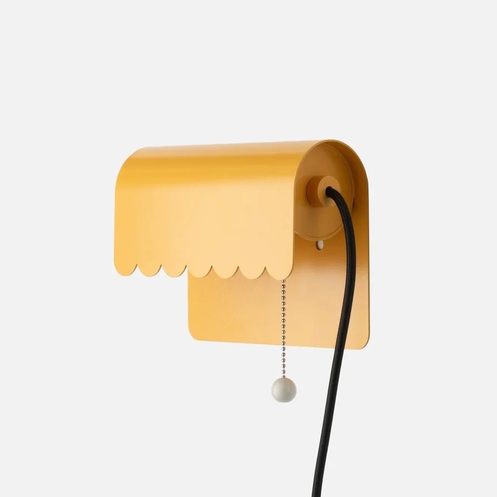 Yellow Scalloped Wall Sconce Schoolhouse Electric Dolores